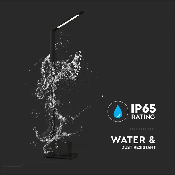 V-TAC 5W kültéri fekete házas LED oszloplámpa, természetes fehér - SKU 218682