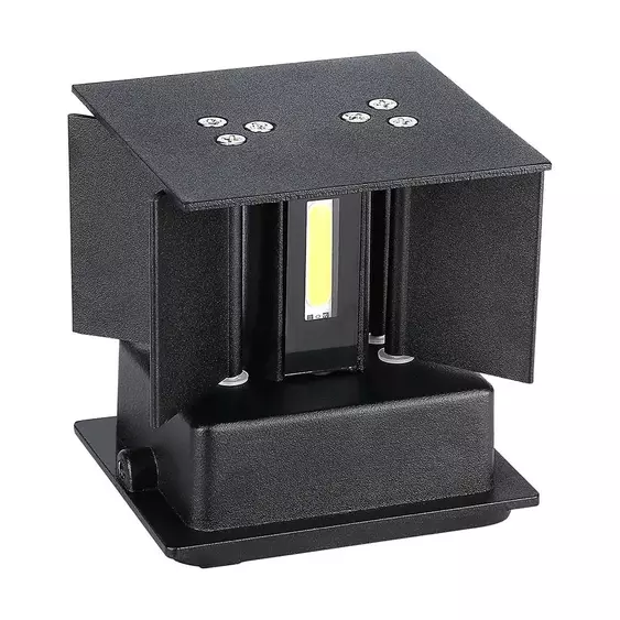 V-TAC 5W kültéri, fekete, szögletes, fali LED lámpa meleg fehér, 140 Lm/W  - SKU 217078