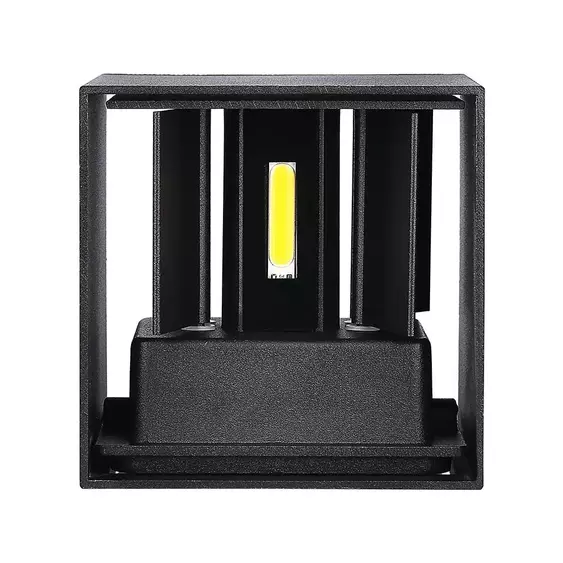 V-TAC 5W kültéri, fekete, szögletes, fali LED lámpa természetes fehér, 140 Lm/W  - SKU 217087