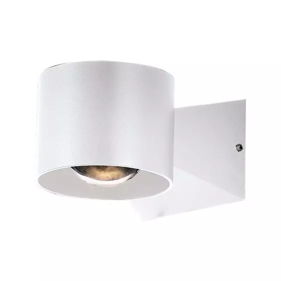 V-TAC 5W LED kétirányú fali lámpa, fehér házas, meleg fehér - SKU 10443