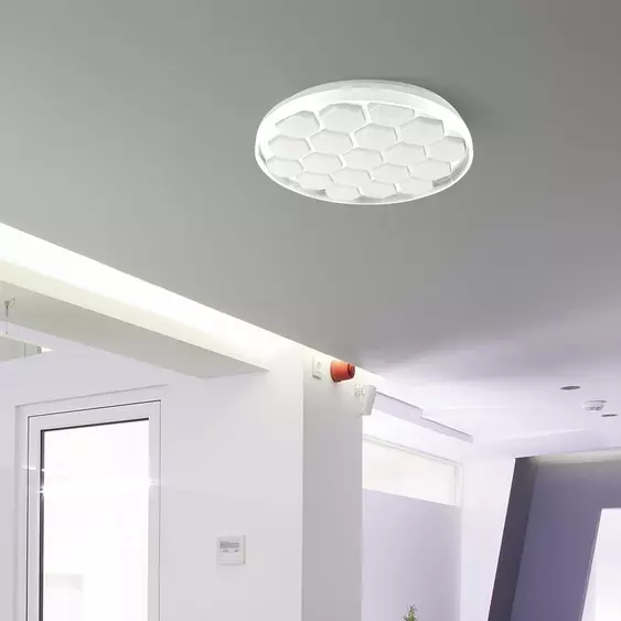 V-TAC 60W mennyezeti LED lámpa, méhsejt búrával, változtatható szinhőmérséklettel - SKU 23595