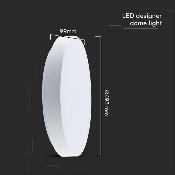 V-TAC 60W mennyezeti LED lámpa, változtatható szinhőmérséklettel - SKU 23590
