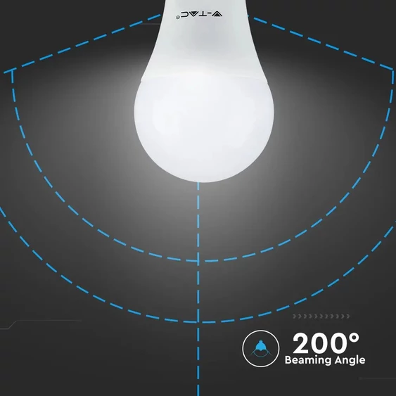 V-TAC 6.5W E27 hideg fehér LED égő 160 Lm/W - SKU 2808