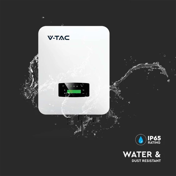 V-TAC 6kW egyfázisú hibrid inverter, 14 db 450W napelem - SKU 100156
