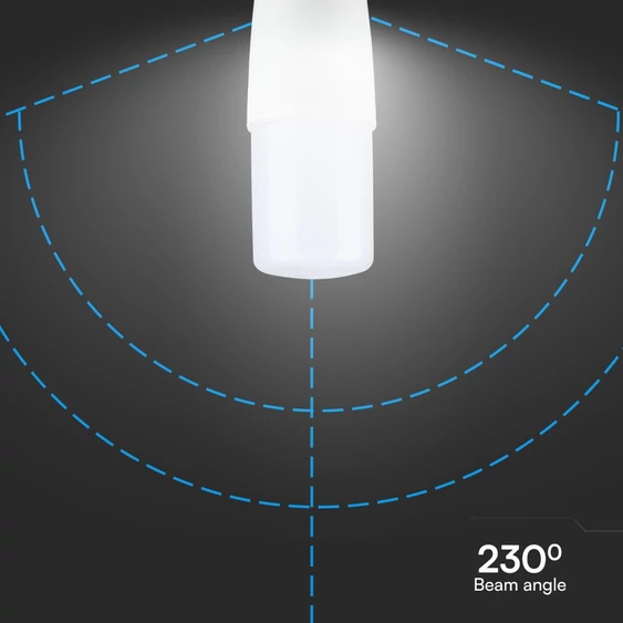 V-TAC 7.5W E27 meleg fehér T37 LED égő - SKU 24033