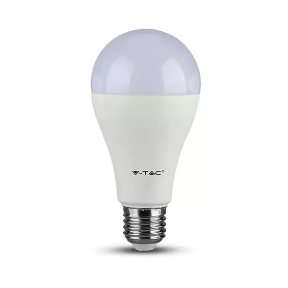 V-TAC 8.5W E27 meleg fehér A60 LED égő csomag (3 db) - SKU 217240