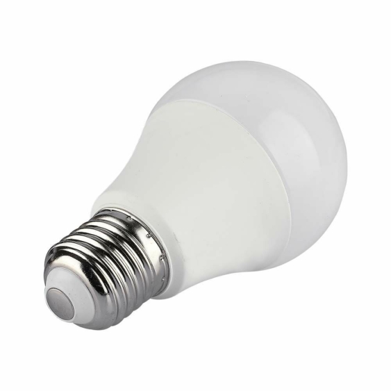V-TAC 8.5W E27 RGB+ Természetes fehér A60 LED égő, 24 gombos távirányítóval  - SKU 2928