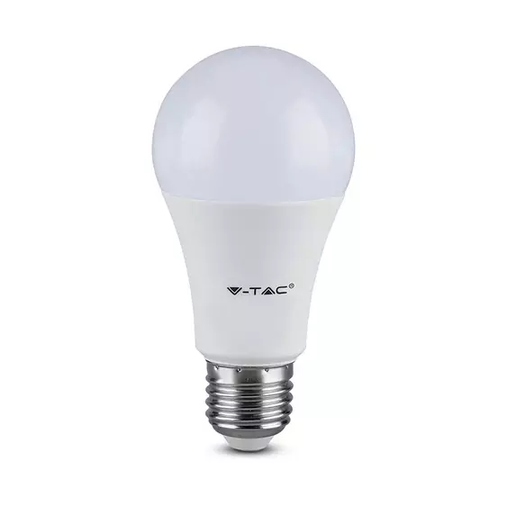V-TAC 8.5W E27 természetes fehér A60 LED égő, 95 Lm/W - SKU 217261