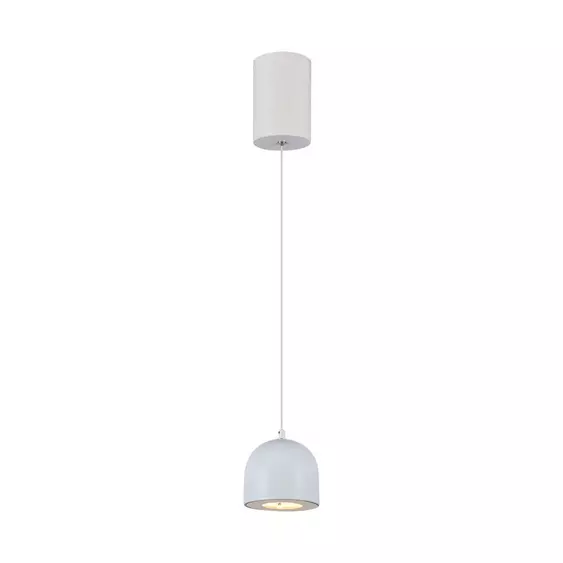 V-TAC 8.5W gömbcsillár, halványszürke, érintéssel vezérelhető, meleg fehér, 100 Lm/W - SKU 7995