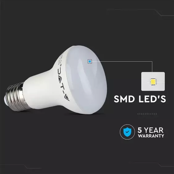 V-TAC 8W E27 természetes fehér LED égő - SKU 142