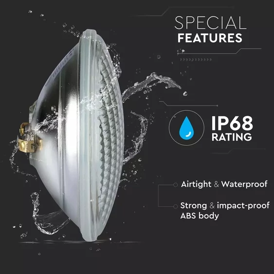 V-TAC 8W LED medencevilágítás, IP68, hideg fehér - SKU 7555