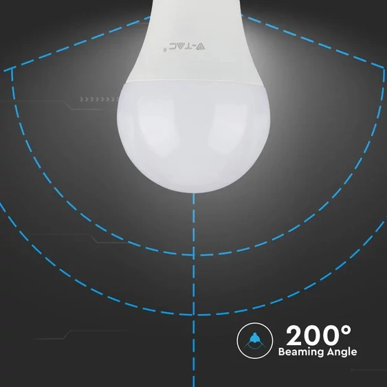 V-TAC 9W E27 hideg fehér LED égő - SKU 7262