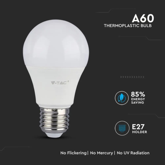 V-TAC 9W E27 természetes fehér LED égő - SKU 229