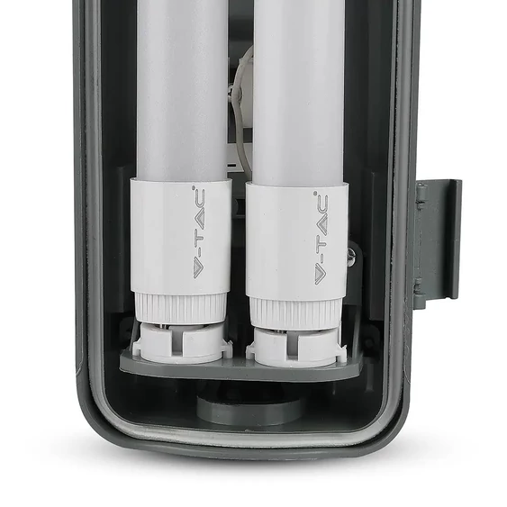 V-TAC armatúra 2 db LED fénycsővel 120cm 36W IP65 természetes fehér - SKU 6387