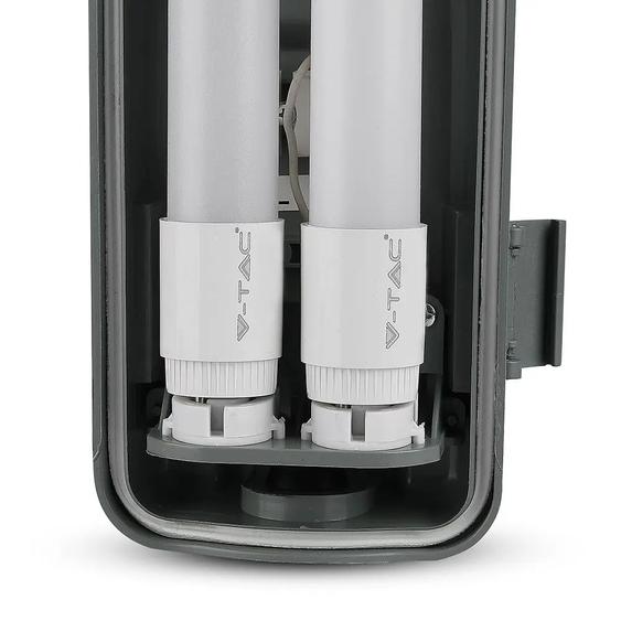 V-TAC armatúra 2 db LED fénycsővel 150cm 44W IP65 természetes fehér - SKU 6388