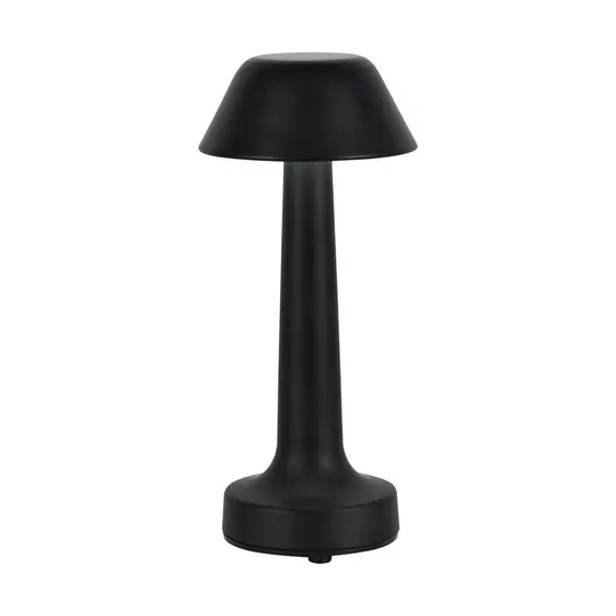 V-TAC asztali akkumulátoros LED lámpa, CCT, fekete házzal - SKU 10568