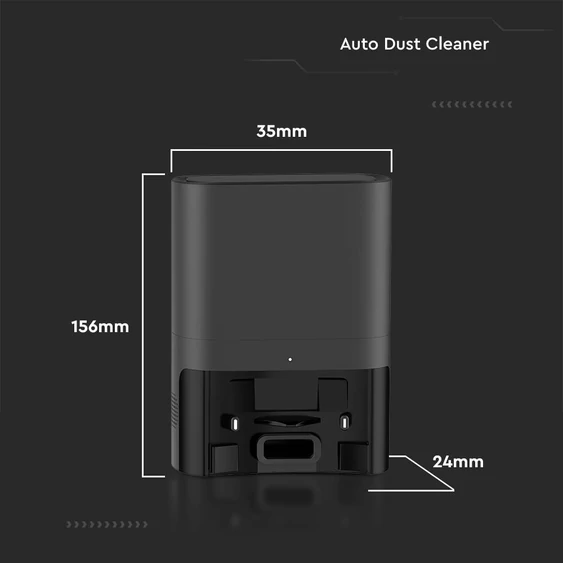 V-TAC automata porgyűjtő VT-5557 robotporszívókhoz, fekete - 7751