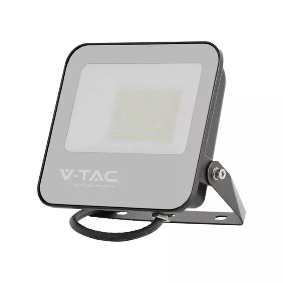 V-TAC B-széria LED reflektor 50W hideg fehér 185 Lm/W, fekete ház - SKU 9893