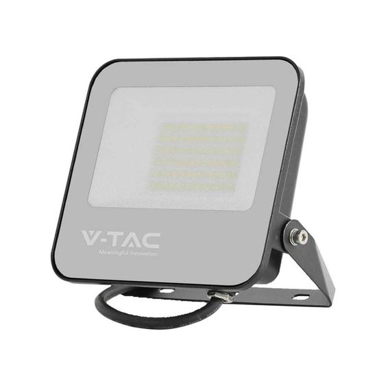 V-TAC B-széria LED reflektor 50W hideg fehér 185 Lm/W, fekete ház - SKU 9893