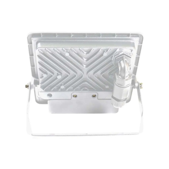 V-TAC beépített mozgásérzékelős LED reflektor 30W meleg fehér, fehér házzal - SKU 20274