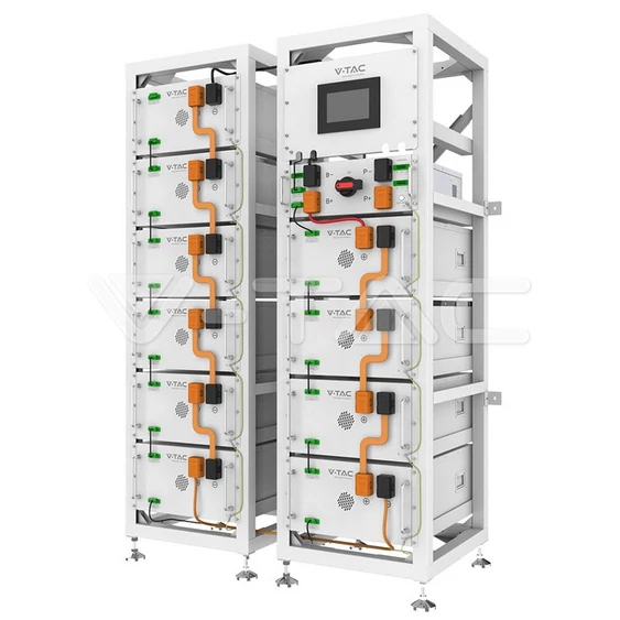 V-TAC beltéri OLITER 105kWh akkumulátor szett, OHR105.4K-206 és SKU 11861 inverter - SKU 12298