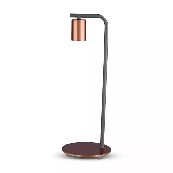 V-TAC bronz színű asztali lámpa, E27 foglalattal - SKU 40331