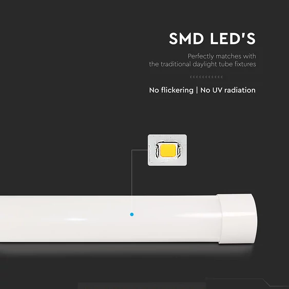 V-TAC bútor, - és pultvilágító LED lámpa 117cm 40W meleg fehér - SKU 23788