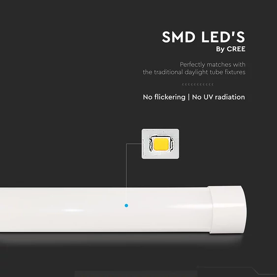 V-TAC CREE LED bútor, - és pultvilágító LED lámpa 117cm 40W hideg fehér - SKU 203526