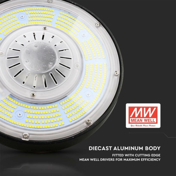 V-TAC csarnokvilágító LED lámpa, 100W 100° természetes fehér, 185 Lm/W - SKU 7655