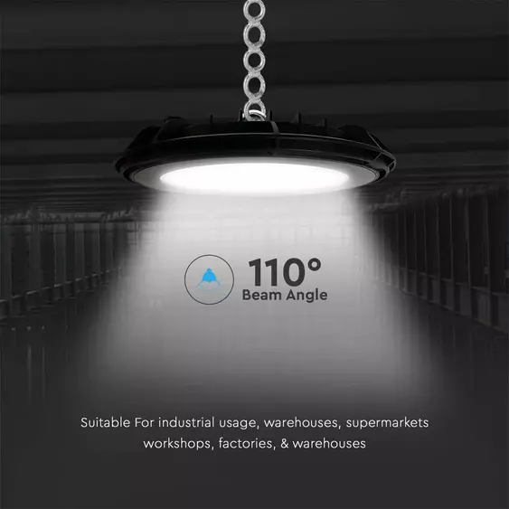 V-TAC csarnokvilágító LED lámpa 100W 110° hideg fehér, IP65 - SKU 10203