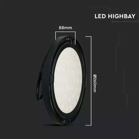 V-TAC csarnokvilágító LED lámpa 150W 110° hideg fehér, IP65, 100 Lm/W - SKU 7811
