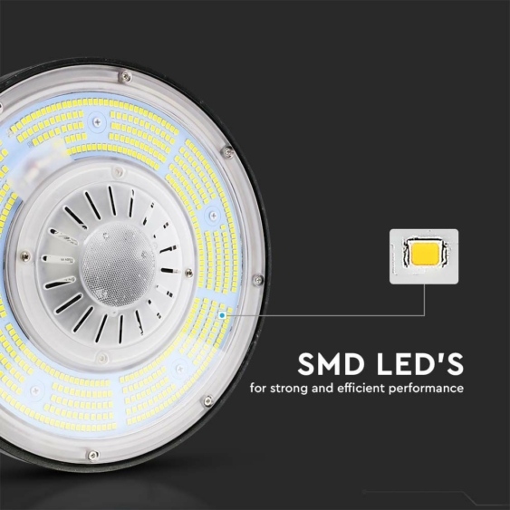 V-TAC csarnokvilágító LED lámpa, 200W 100° természetes fehér, 185 Lm/W - SKU 7656