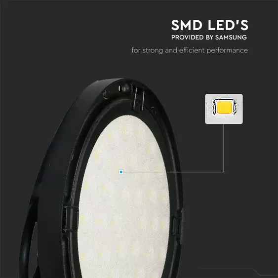 V-TAC csarnokvilágító LED lámpa 200W 110° hideg fehér, IP65, 100 Lm/W - SKU 7813