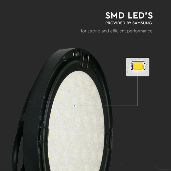 V-TAC csarnokvilágító LED lámpa 200W 110° természetes fehér, IP65, 100 Lm/W - SKU 7812