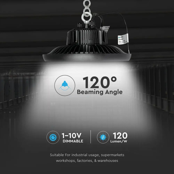 V-TAC csarnokvilágító LED lámpa dimmelhető 100W 120lm/W 120° hideg fehér - SKU 563