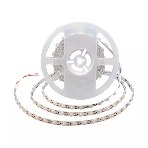 V-TAC DC24V LED szalag, SMD 2835, 48 LED/m lencsével, meleg fehér - SKU 23334