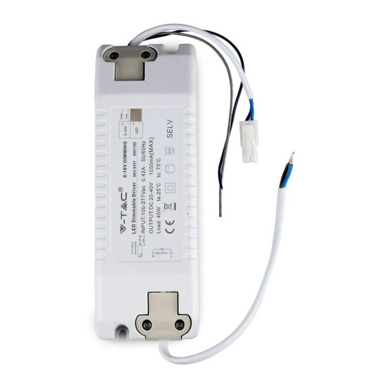 V-TAC dimmelhető (0-10V) tápegység LED panelhez 45W - SKU 6437