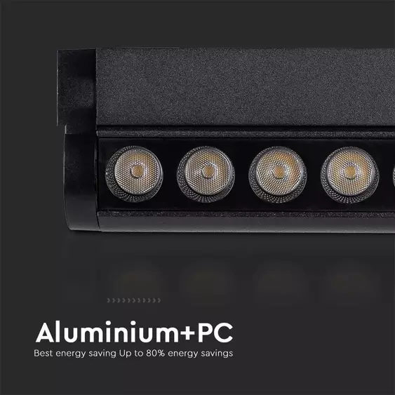 V-TAC dönthető 5W spot LED lámpatest Slim 48V mágneses sínhez, természetes fehér - SKU 10257