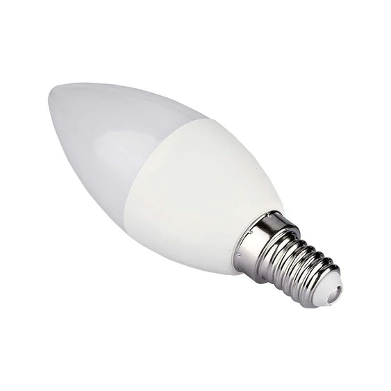 V-TAC E14 okos LED C37 gyertya égő 4.5W RGB+CCT - SKU 212754