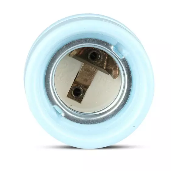 V-TAC E27 kék porcelán foglalat - SKU 3798