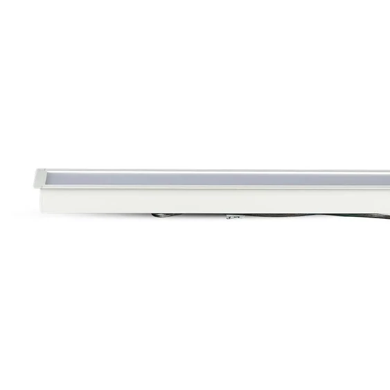 V-TAC ezüst 7 cm széles süllyeszthető lineáris LED lámpa 120cm 40W természetes fehér - SKU 21381