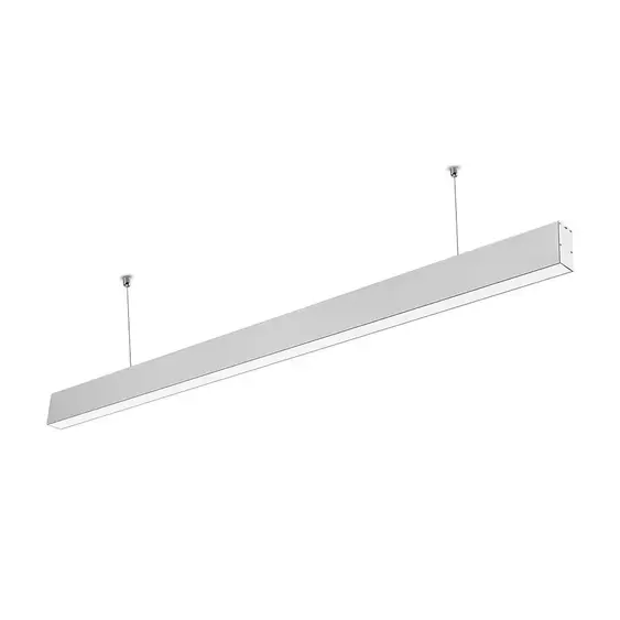 V-TAC ezüst mennyezetre függeszthető lineáris LED lámpa 120cm 40W hideg fehér - SKU 21601