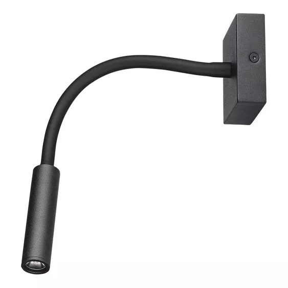 V-TAC fali LED COB olvasólámpa fekete 3W meleg fehér - SKU 1485