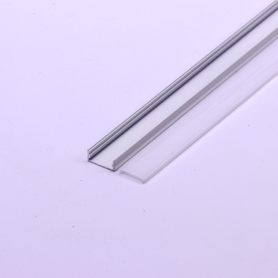 V-TAC falon kívüli fehér színű alumínium LED szalag profil, fehér fedlappal 2m - SKU 3367