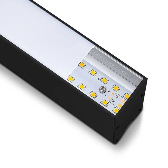 V-TAC fekete mennyezetre függeszthető lineáris LED lámpa 120cm 40W hideg fehér - SKU 21600