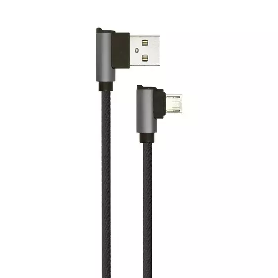 V-TAC fekete, USB - Micro USB 1m hálózati kábel - SKU 8635