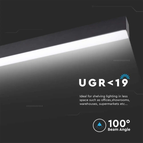 V-TAC felületre szerelhető lineáris fényerőszabályozható LED lámpa 40W, meleg fehér - 20462