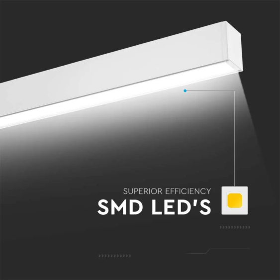 V-TAC felületre szerelhető lineáris fényerőszabályozható LED lámpa 40W, természetes fehér - 21463