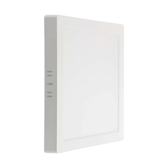 V-TAC felületre szerelhető szögletes Back-Lit LED panel 18W, hideg fehér, 110 Lm/W - SKU 10500
