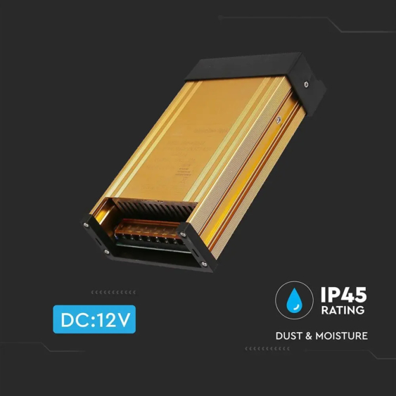 V-TAC fémházas IP45 LED tápegység 12V 150W 12.5A - SKU 3231